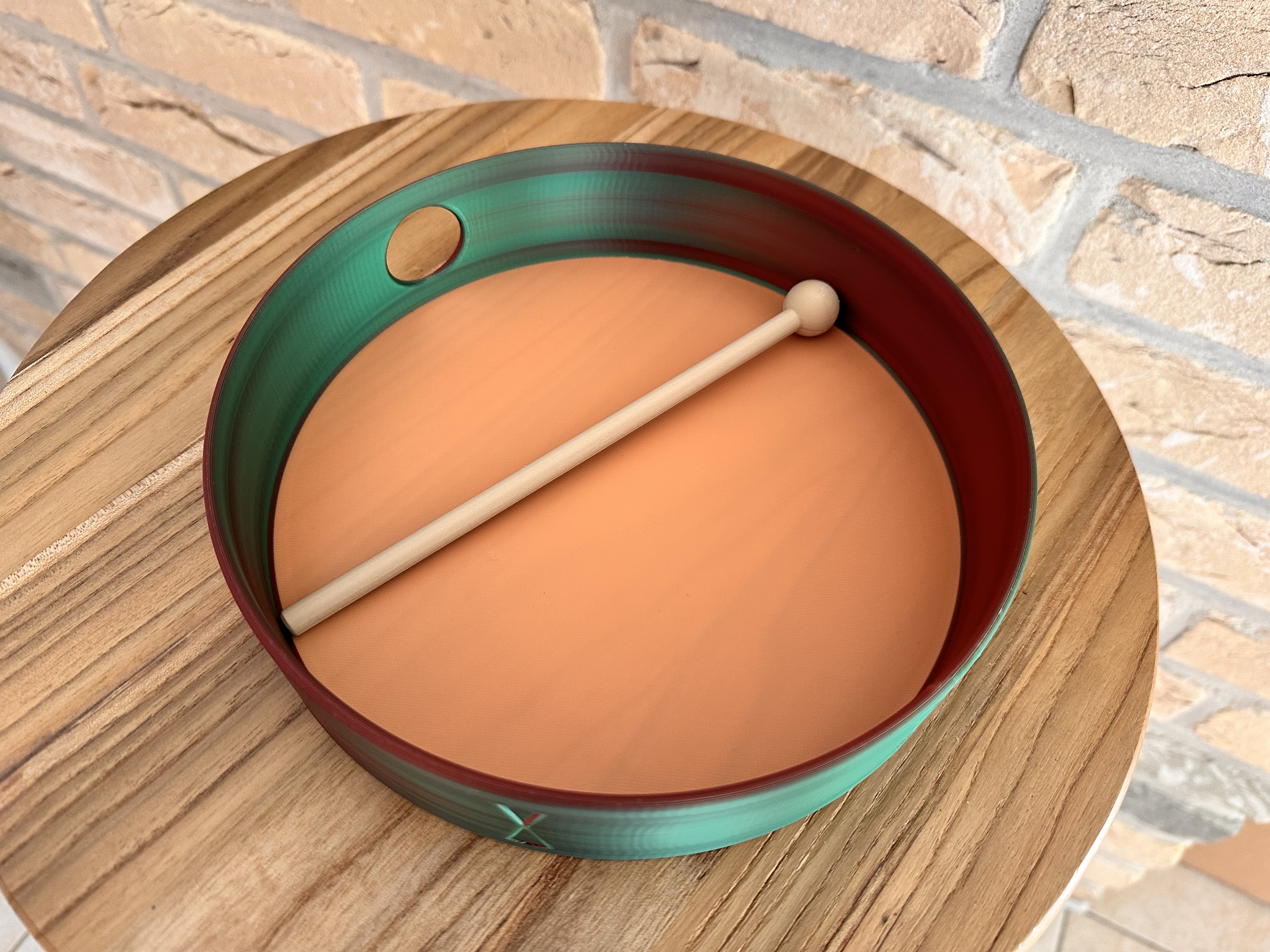 Tambourine with Mallet - Free 3D Print Model - MakerWorld
