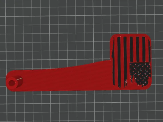 Mailbox Flag With American Flag