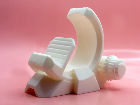 Herringbone Gear Phone Stand Pork3D by Pork3D.com view 4