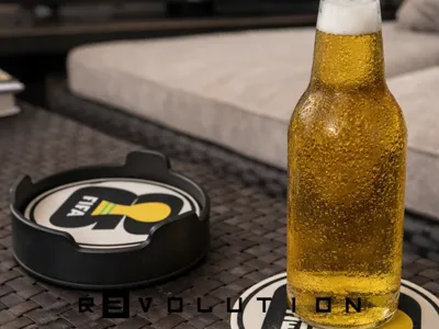 World Cup Drinks Coasters and Coaster stand