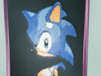 Sonic Meme Hueforge – One-Piece Wall Art (20x15cm)