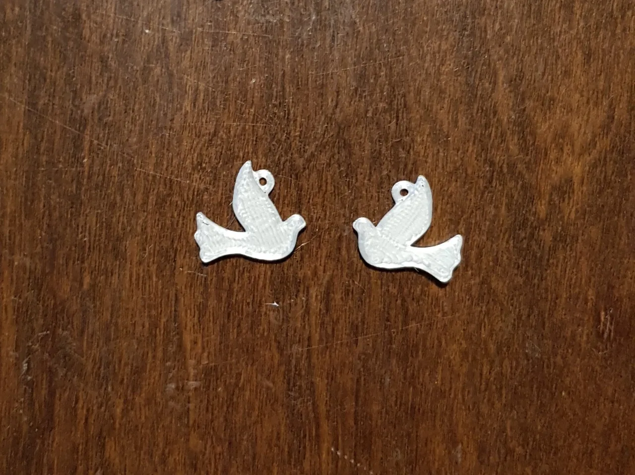 Easter Dove Earrings - Keychain view 3