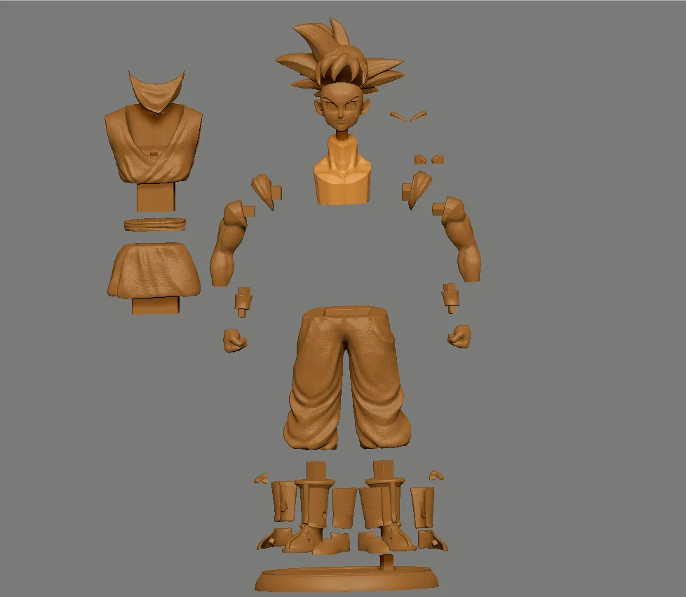 Thank you 3K! Goku Daima Fanart (adult) 32 cm tall view 4