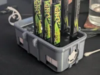 With intake holes - 0.2mm layer, 3 walls, 10% infill
