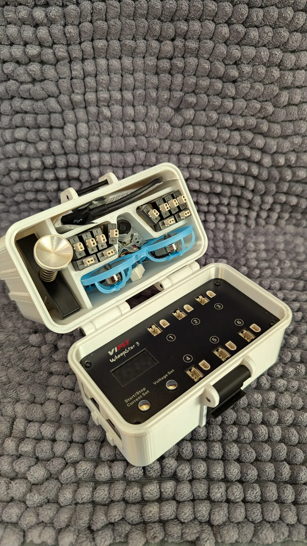 VIFLY-cargador de batería WhoopStor 3 V3, 1S 6 puertos LIPO, función de