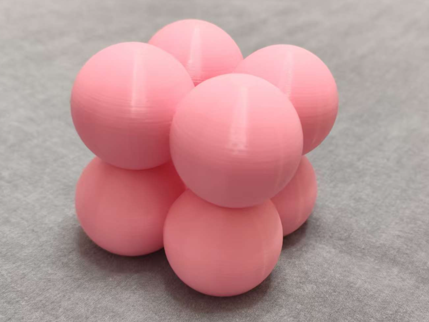 Miniatura 1 do modelo 3D 简单晶体堆积模型 晶胞示意图 球球模型