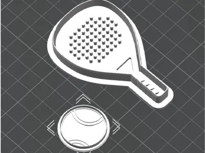 Padel and Tenis Ball Cookie Cutter