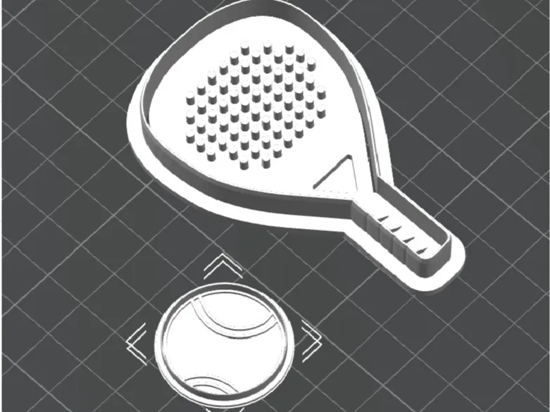 Padel and Tenis Ball Cookie Cutter