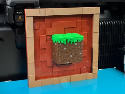 Grass Block - Minecraft Item Frame