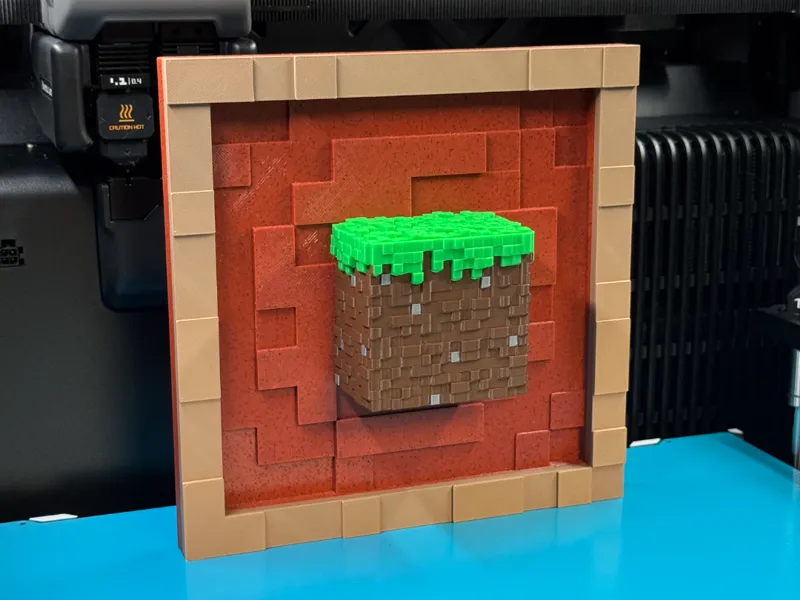 Grass Block - Minecraft Item Frame