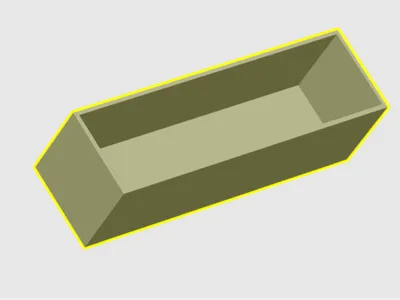 One side open box