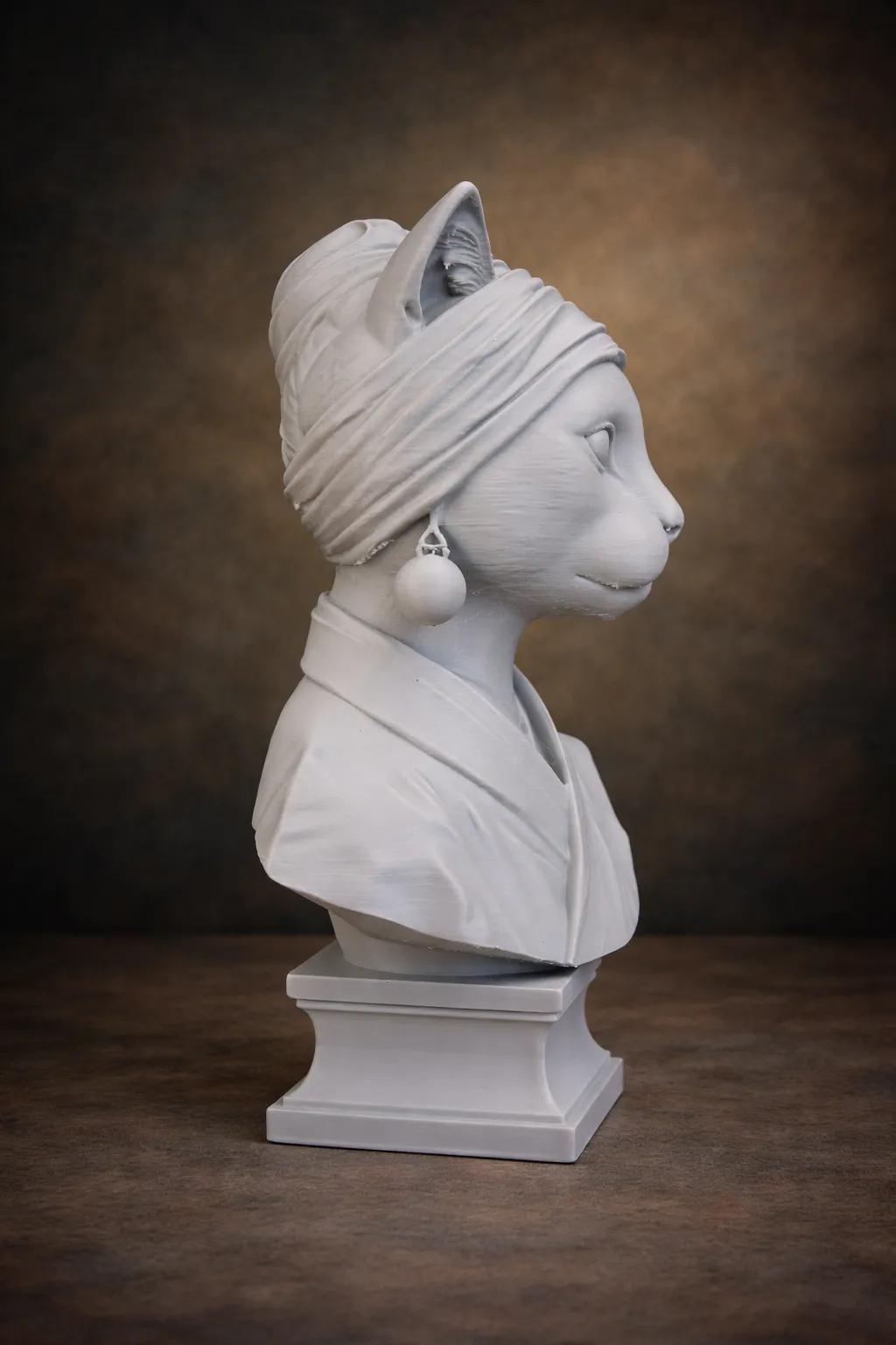 La Gatta con l'orecchino di perla - Busto view 3