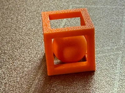 fidget impossible ball in cube