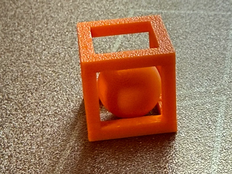 fidget impossible ball in cube