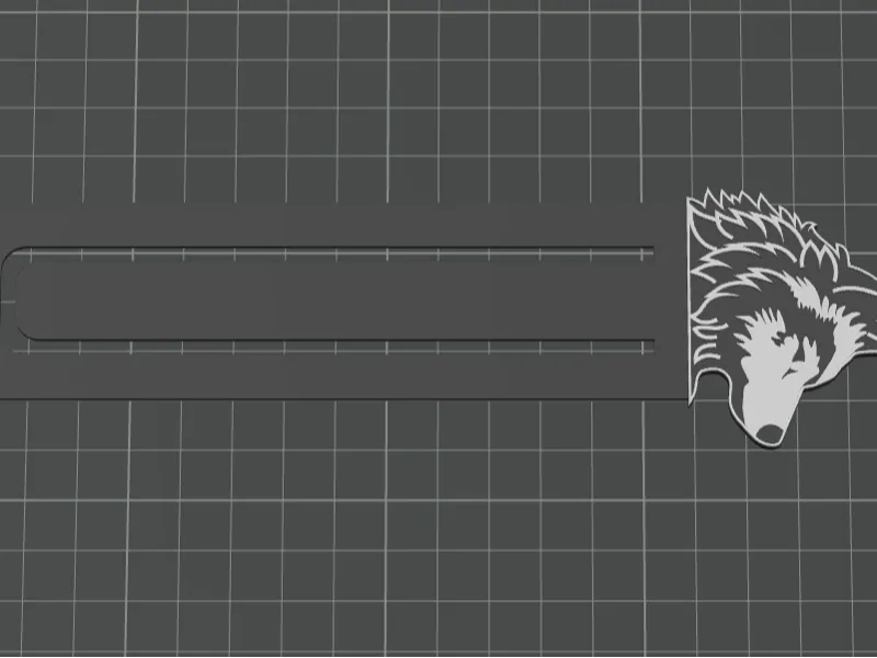 Wolf Bookmark 