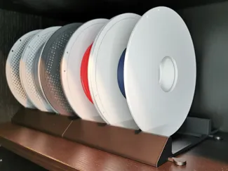 Bookshelf Spool Holders