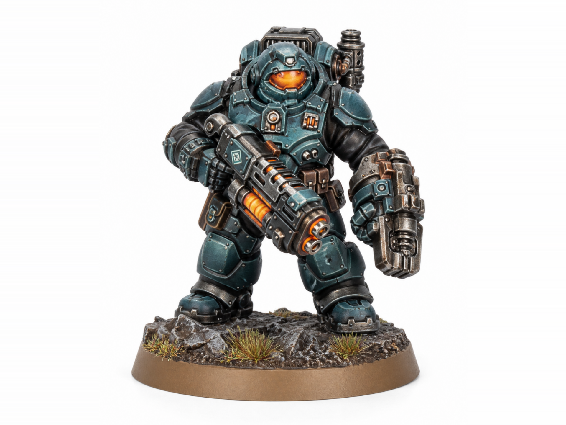 Grimdark Space Dwarf Heavy Exosuit