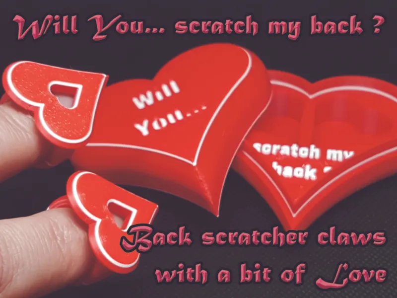Valentines back scratching claw with box
