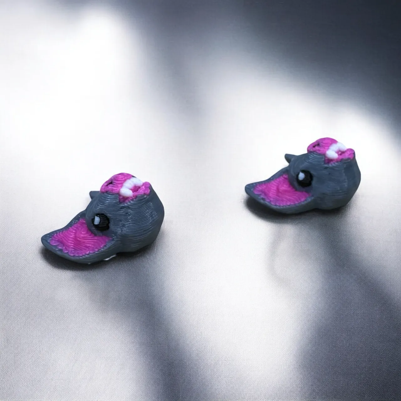 Halloween bat stud earrings view 2