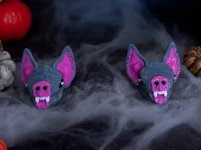 Halloween bat stud earrings