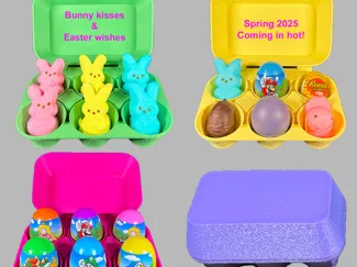 Egg Carton and Lid, Full-size eggs