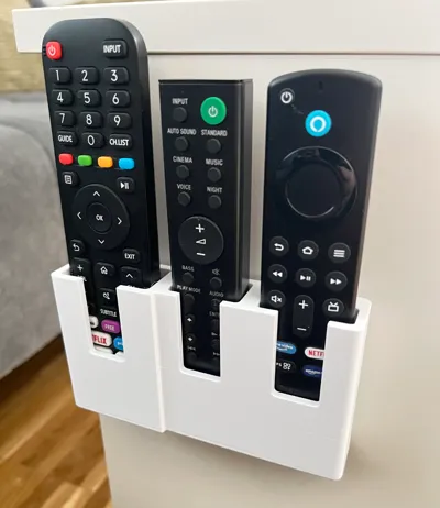 Holder for 3 remotes