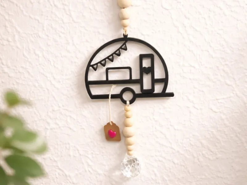 Dekoaufhänger - Wohnwagen