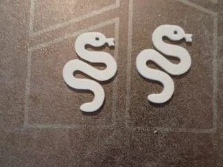 Snake earrings