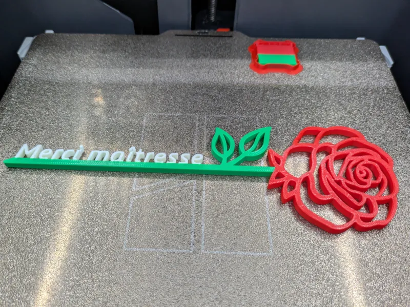Rose merci maitresse Personalisable