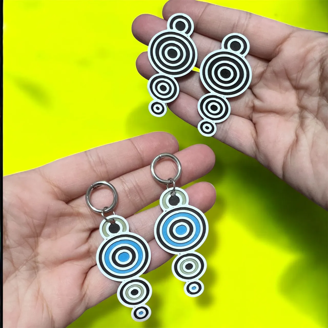 Pendientes circulos view 3
