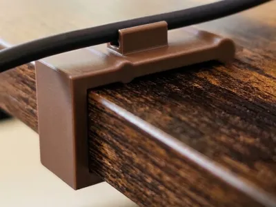 USB mouse cable clip holder parametric