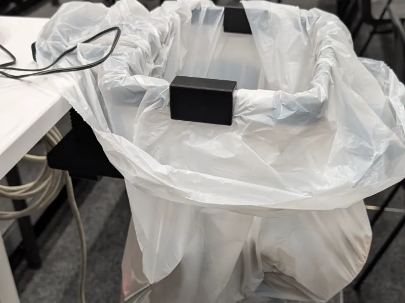 heavy-duty garbage bag holder 