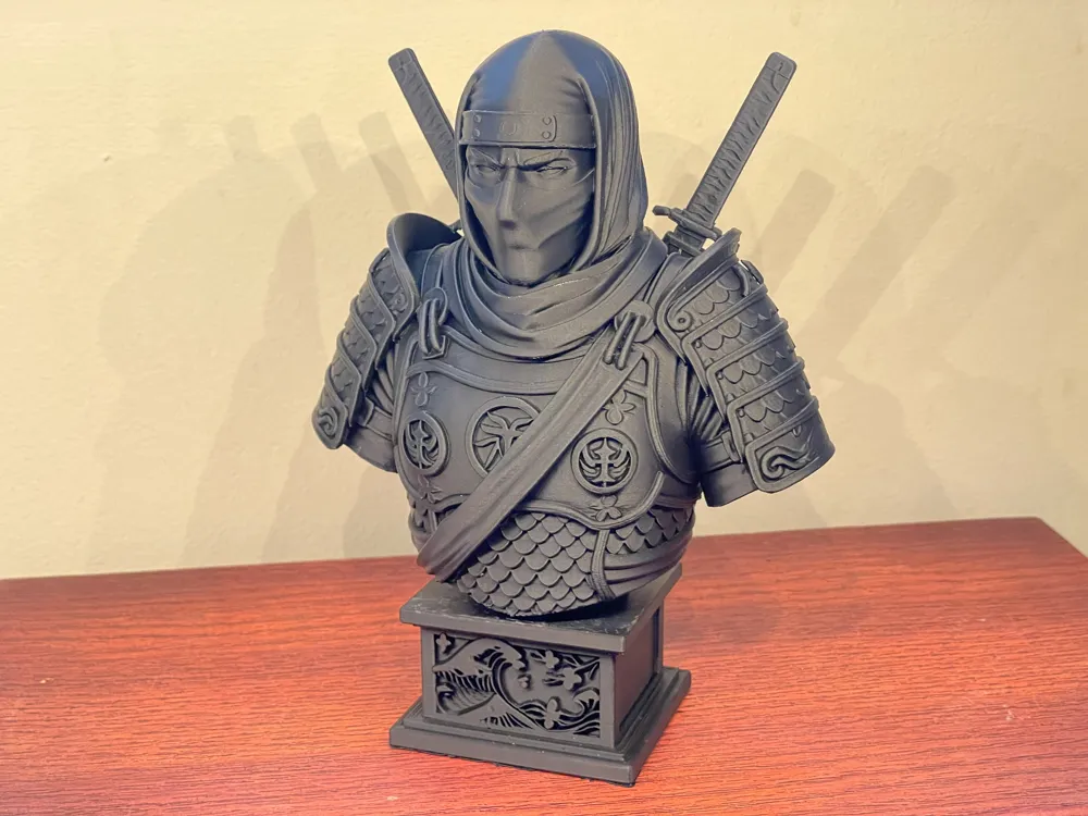 Shadow Blade – Ninja Warrior Bust - Free 3D Print Model - MakerWorld