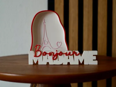 Bonjour Madame and Eiffel Tower