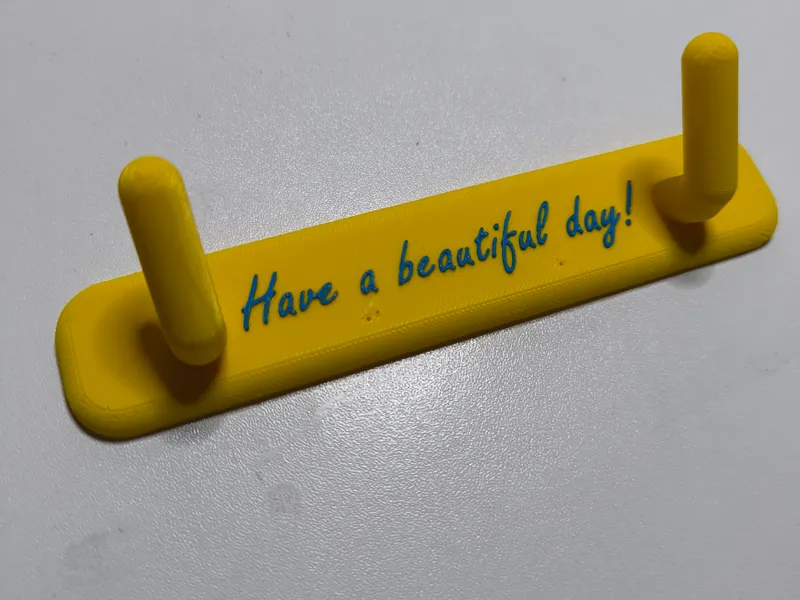 Wall hook "nice day" (nail fixing)