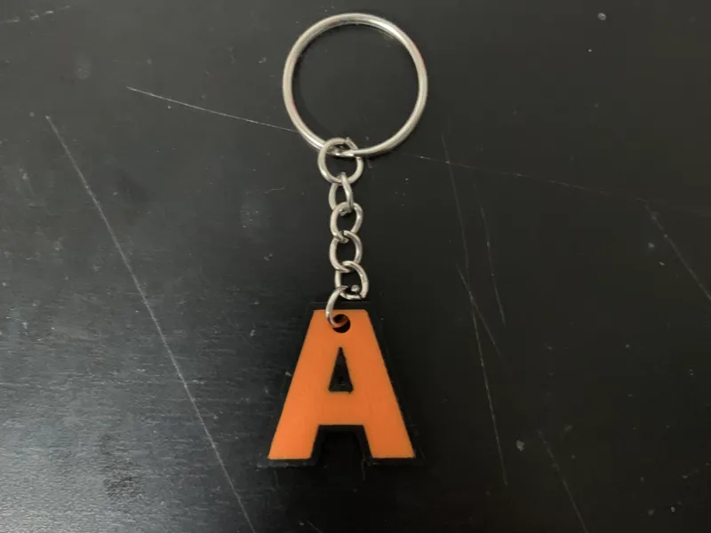 Letter A Keychain