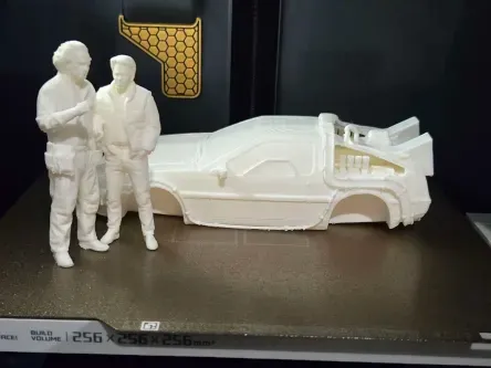 DeLorean & Marty + Doc |Back to the Future Display