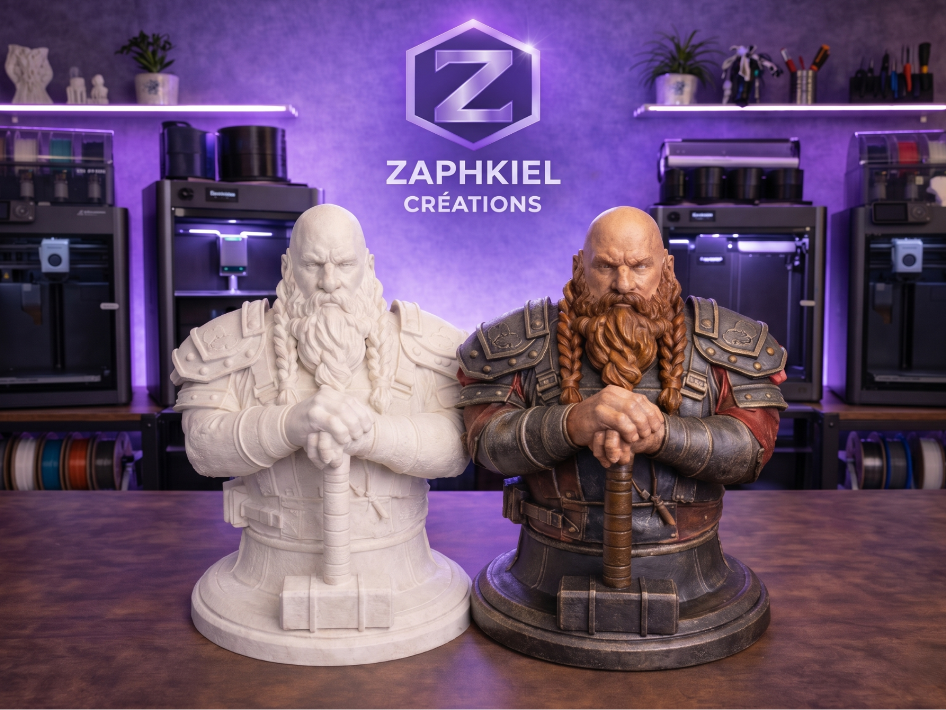 Dwarf Warrior Bust v.2 – RPG Series