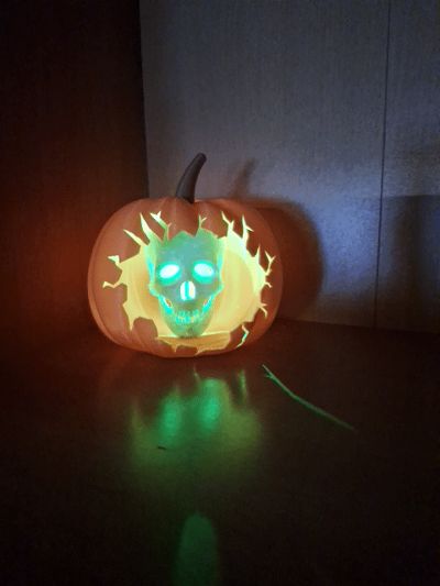 Pumpkin skull by D3D create by Dario MakerWorld: Download Free 3D Models