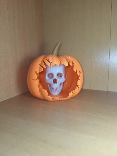 Pumpkin skull by D3D create by Dario MakerWorld: Download Free 3D Models