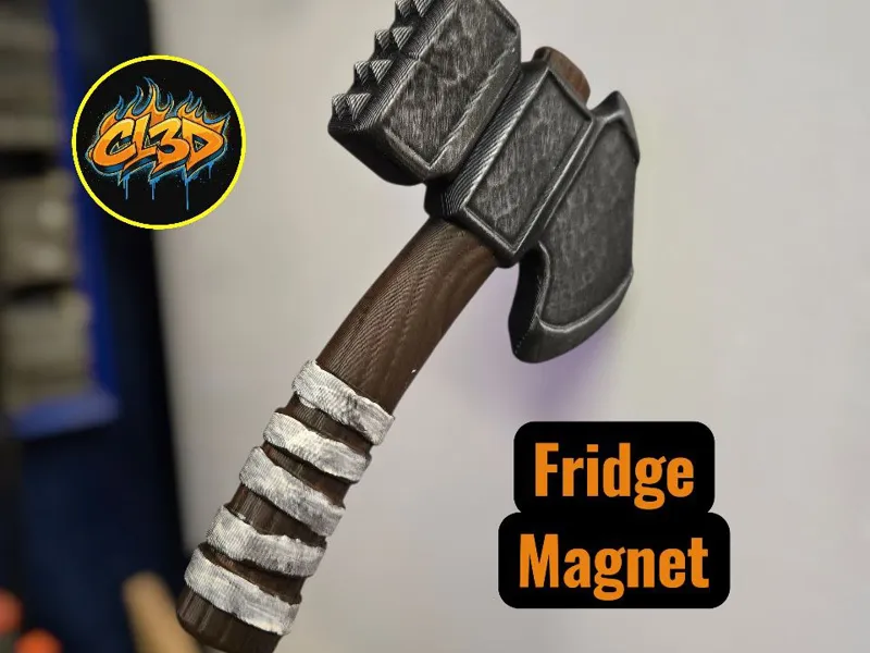 Cleaver Axe Fridge Magnet