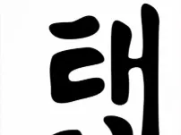 Lámina de Kanjis de Tae Kwon Do. 
