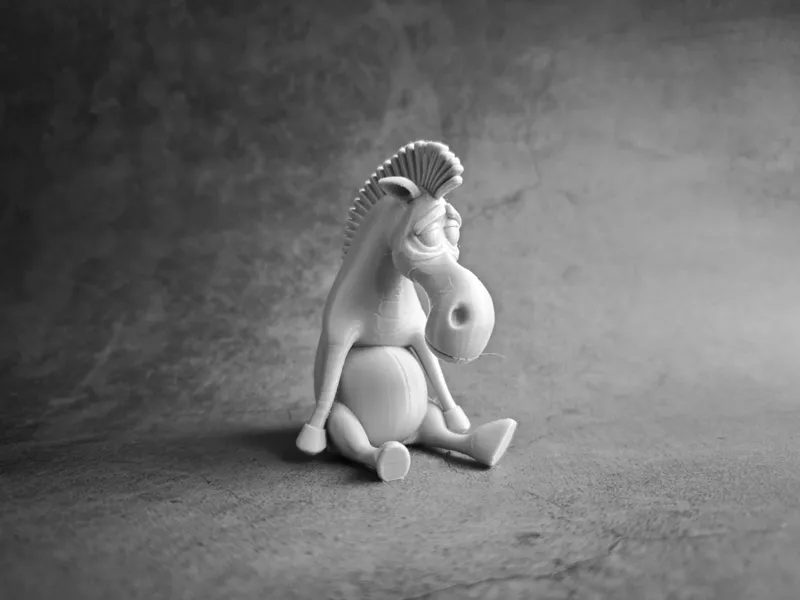 A wronged zebra Office toy decoration and ornament