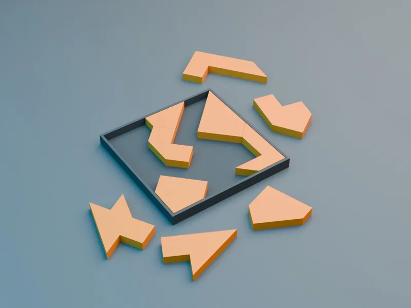 Puzzle Box Challenge – 10 Random Shapes + Box