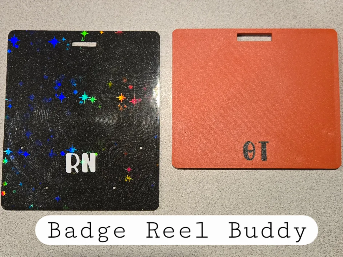 Badge Reel Buddy for I.D. badges - Free 3D Print Model - MakerWorld