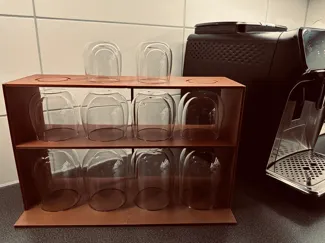 Glass shelf Latte Macchiato/Cappuccino/Espresso