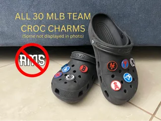 ALL 30 MLB Team Croc Charms. No AMS Required