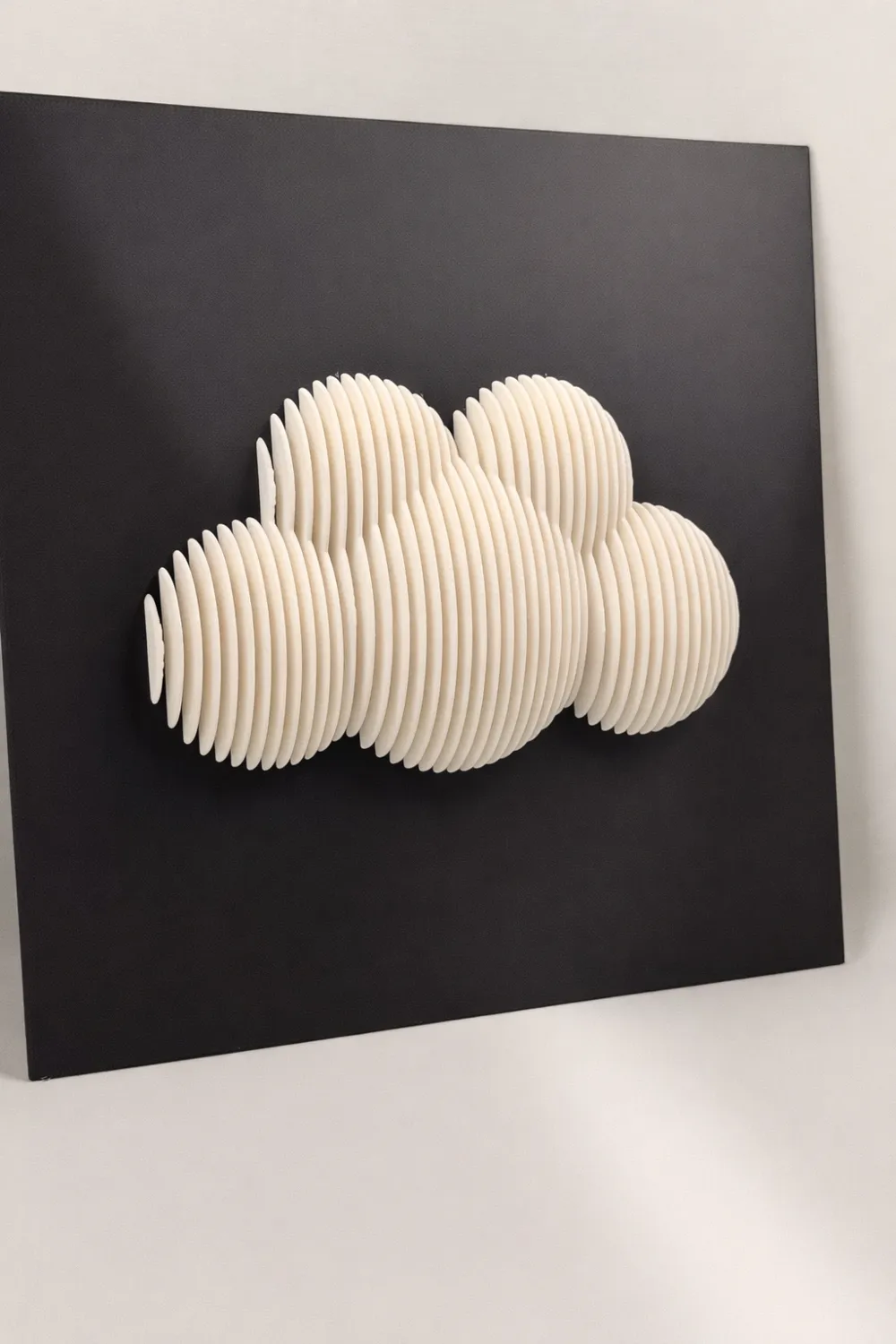 Cloud Layered Sculpture - Free 3D Print Model - MakerWorld