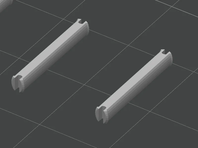 Snap fit rods 