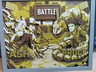 Gym Battle Pokémon ash vs brock